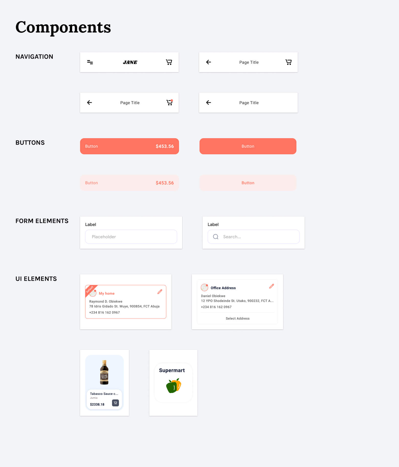 Visual Design for Project — Jane App